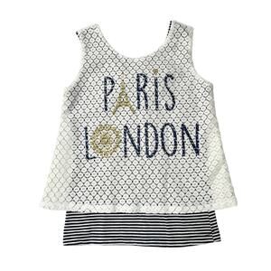 Lily Bleu Paris London Layered Shirt Size 5